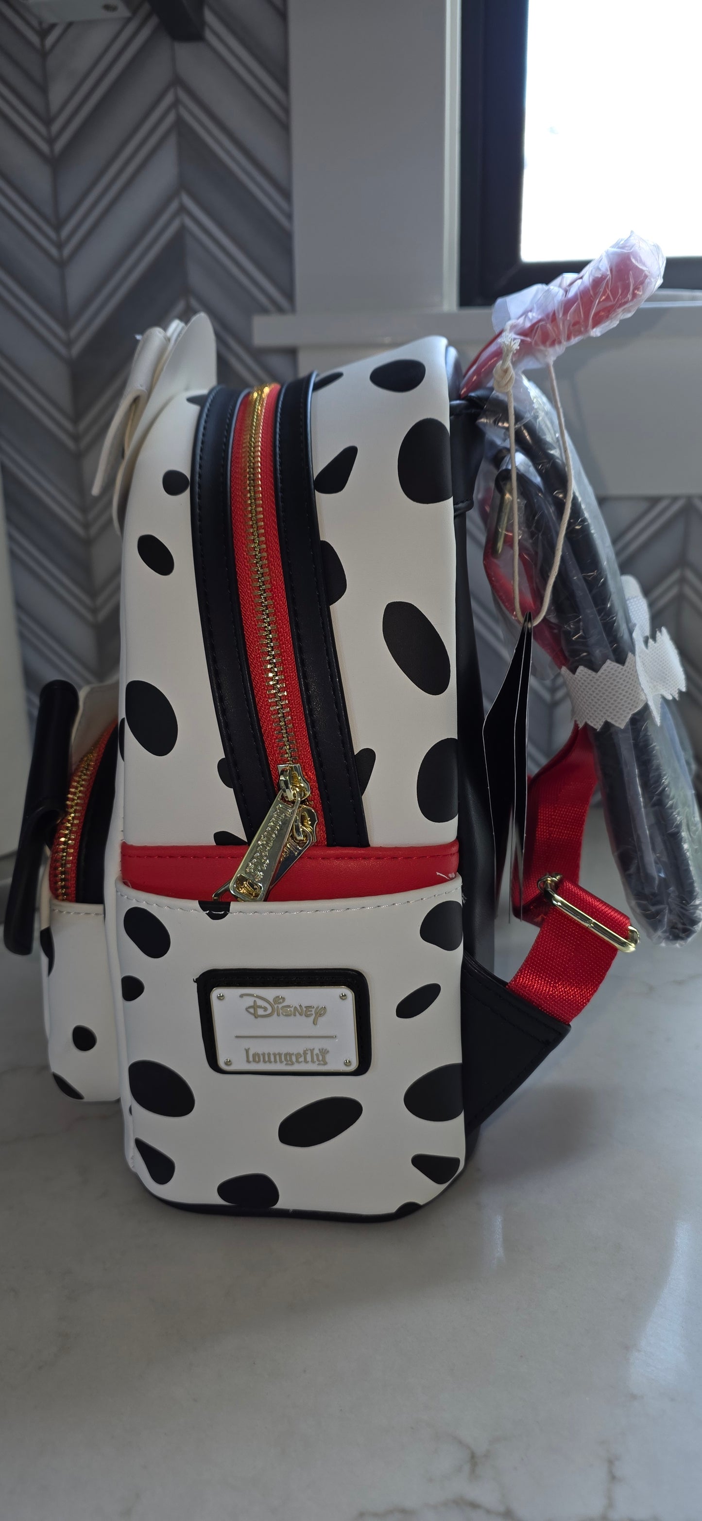 BUNDLE: Loungefly Disney 101 Dalmations Mini Backpack and Matching Card Holder Wallet