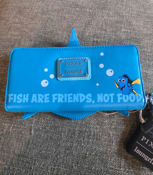 WALLET: Loungefly Disney Pixar Finding Nemo Bruce the Shark Large Wallet