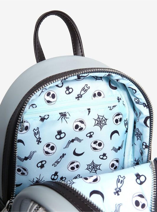 Disney NBC Jack Sally Heart Sequin Mini Backpack