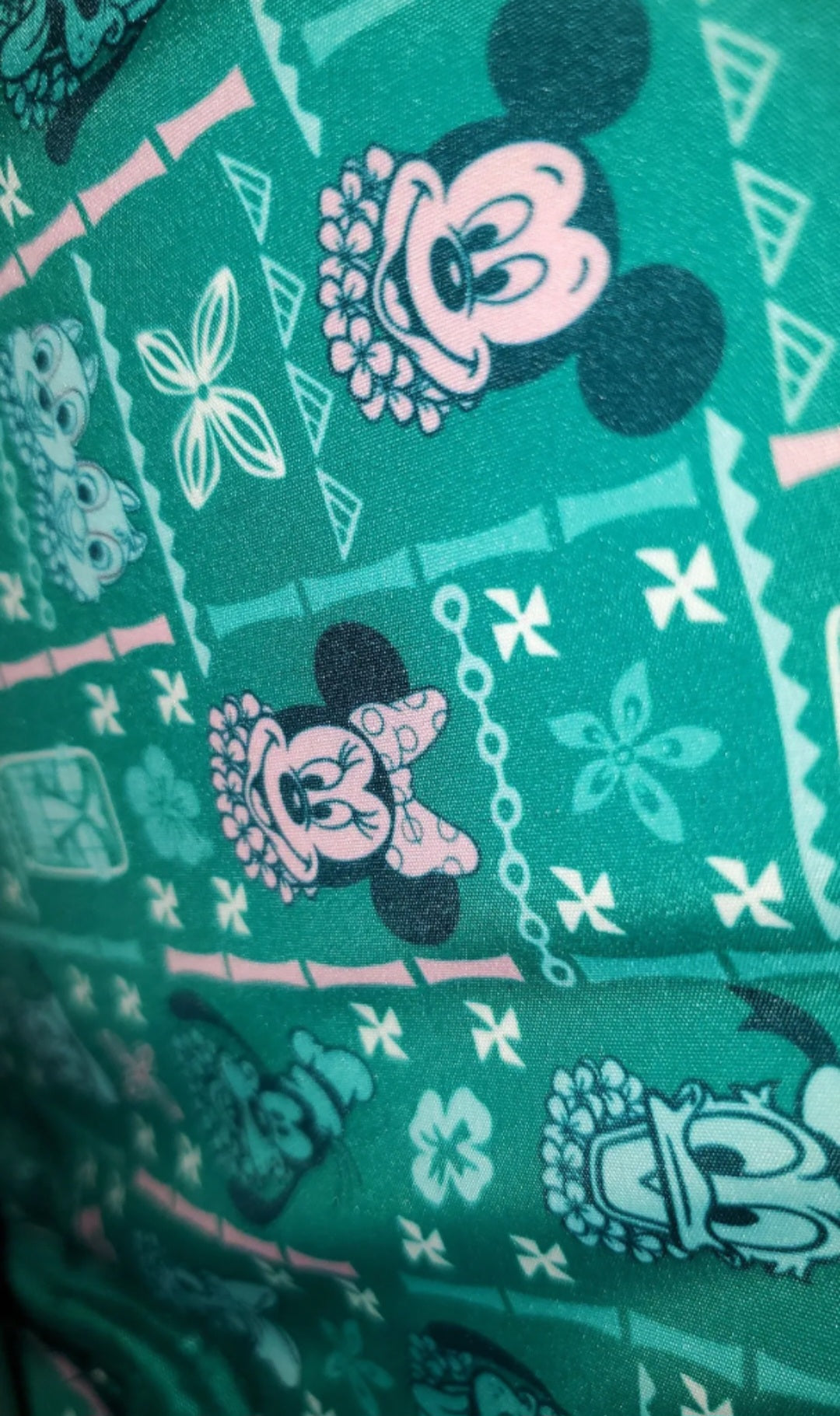 Disney Green Tiki Grotto Treasures Mini Backpack and Matching Zip Around Wallet