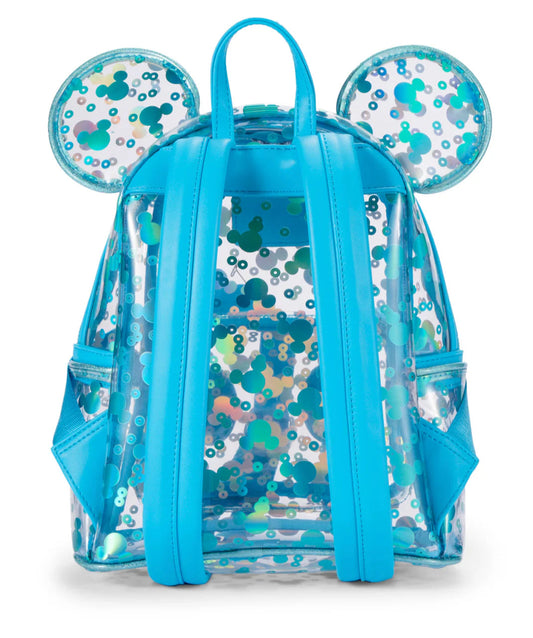 Disney Parks Mickey Mouse Icon Clear Blue Mini Backpack