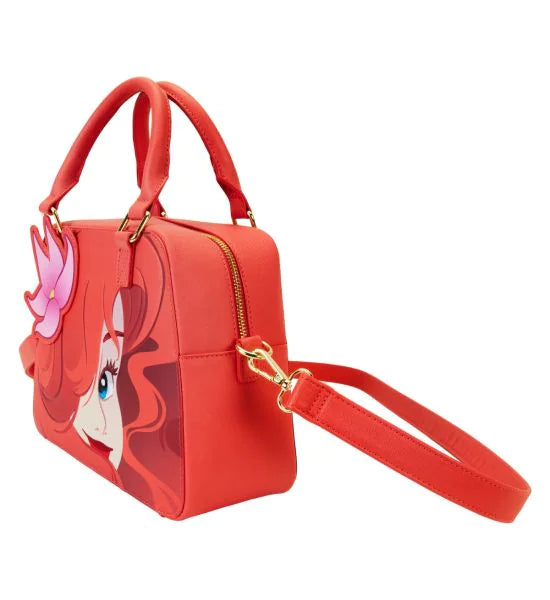Disney The Little Mermaid Ariel Face 35th Anniversary Glow in the Dark Crossbody Bag