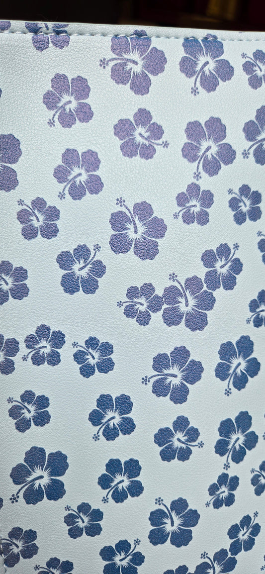 Disney Lilo & Stitch Blue Hibiscus Satchel Bag