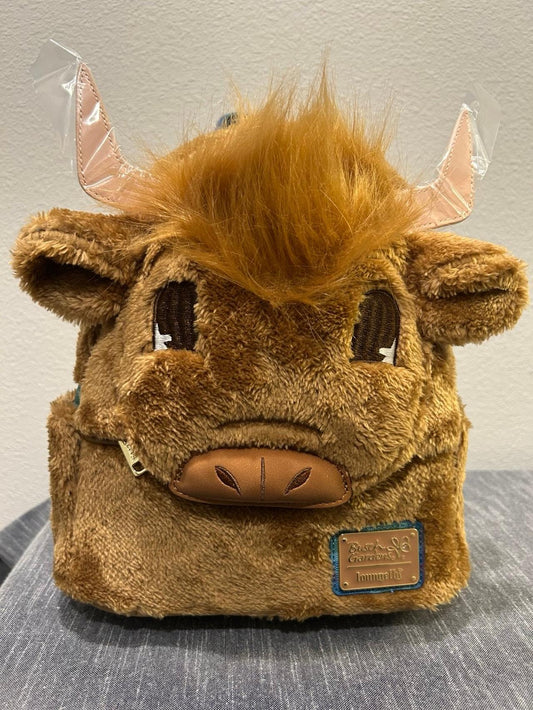 Busch Gardens Williamsburg Highland Cow Plush Mini Backpack