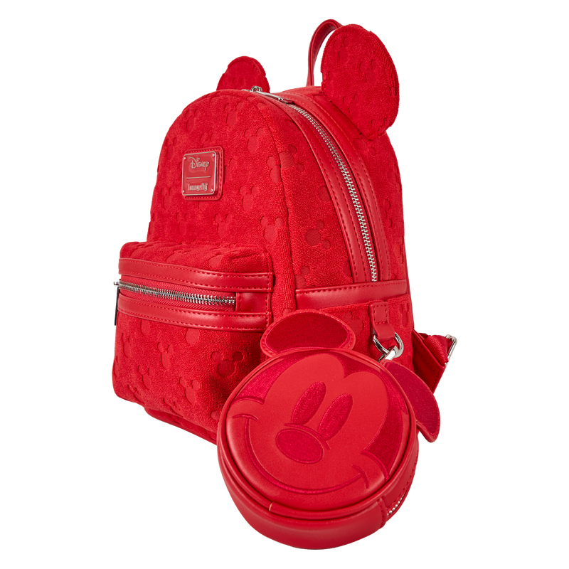 Disney Mickey Mouse All-Over Print Terry Cloth Mini Backpack