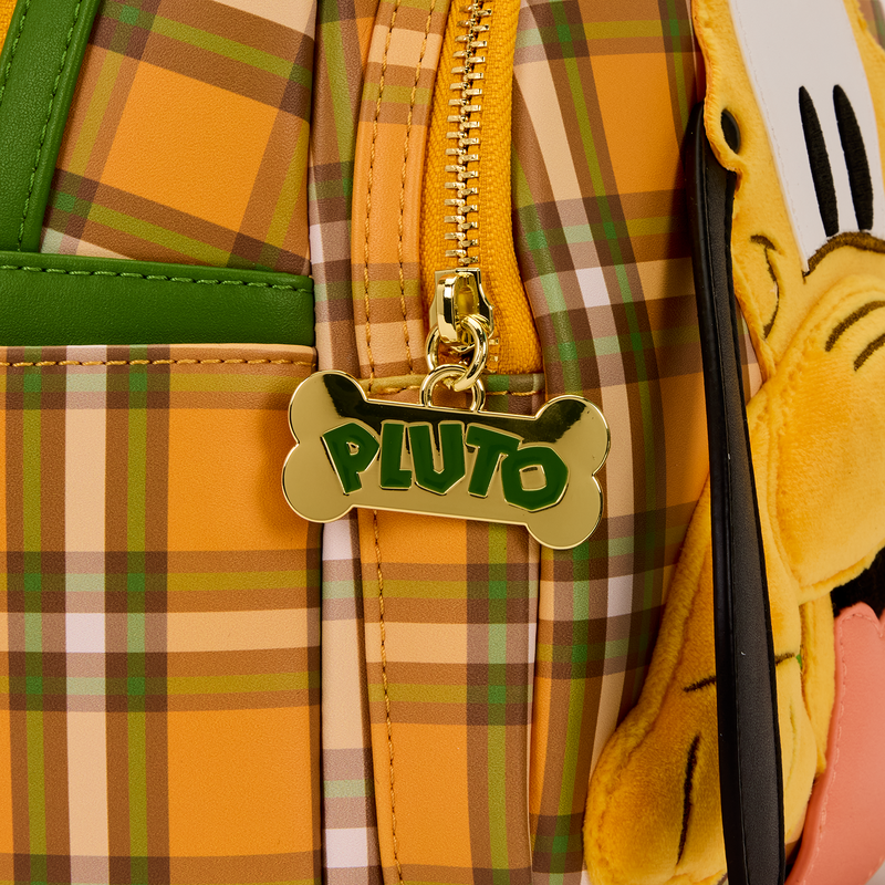 Disney Pluto 95th Anniversary Plaid Mini Backpack