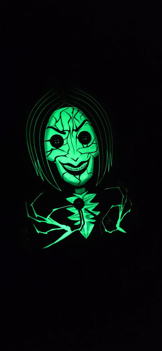 BP: Loungefly Laike Coraline Other Mother Spider Form GITD Glow in the Dark Mini Backpack