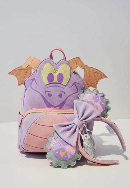 Disney Parks EPCOT Figment Cosplay Mini Backpack with Matching Ears