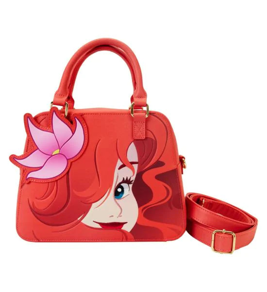 Disney The Little Mermaid Ariel Face 35th Anniversary Glow in the Dark Crossbody Bag