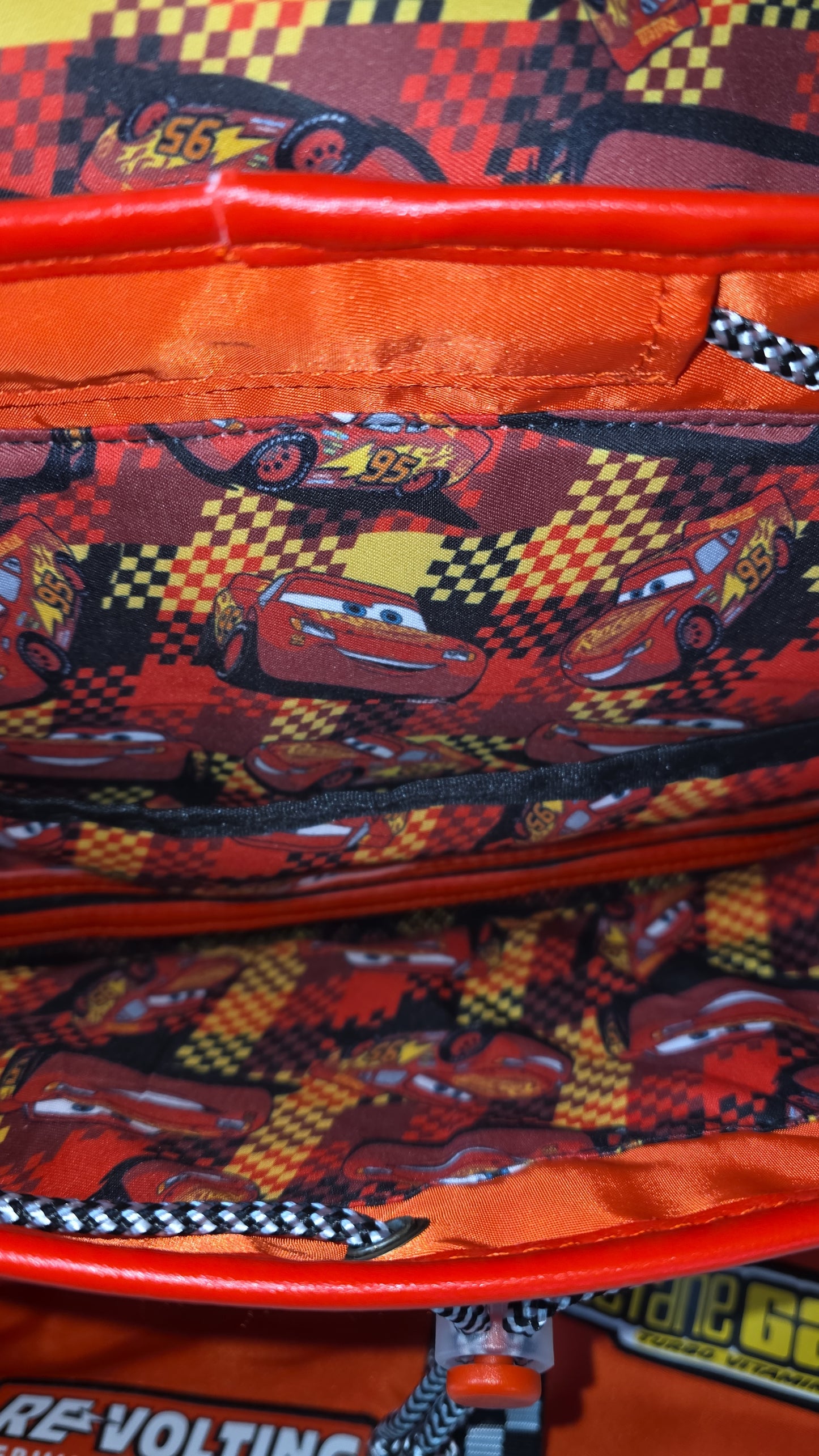 Disney Pixar Cars Lightening McQueen School Backpack with Night Light