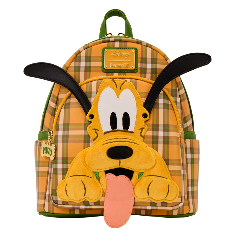 Disney Pluto 95th Anniversary Plaid Mini Backpack