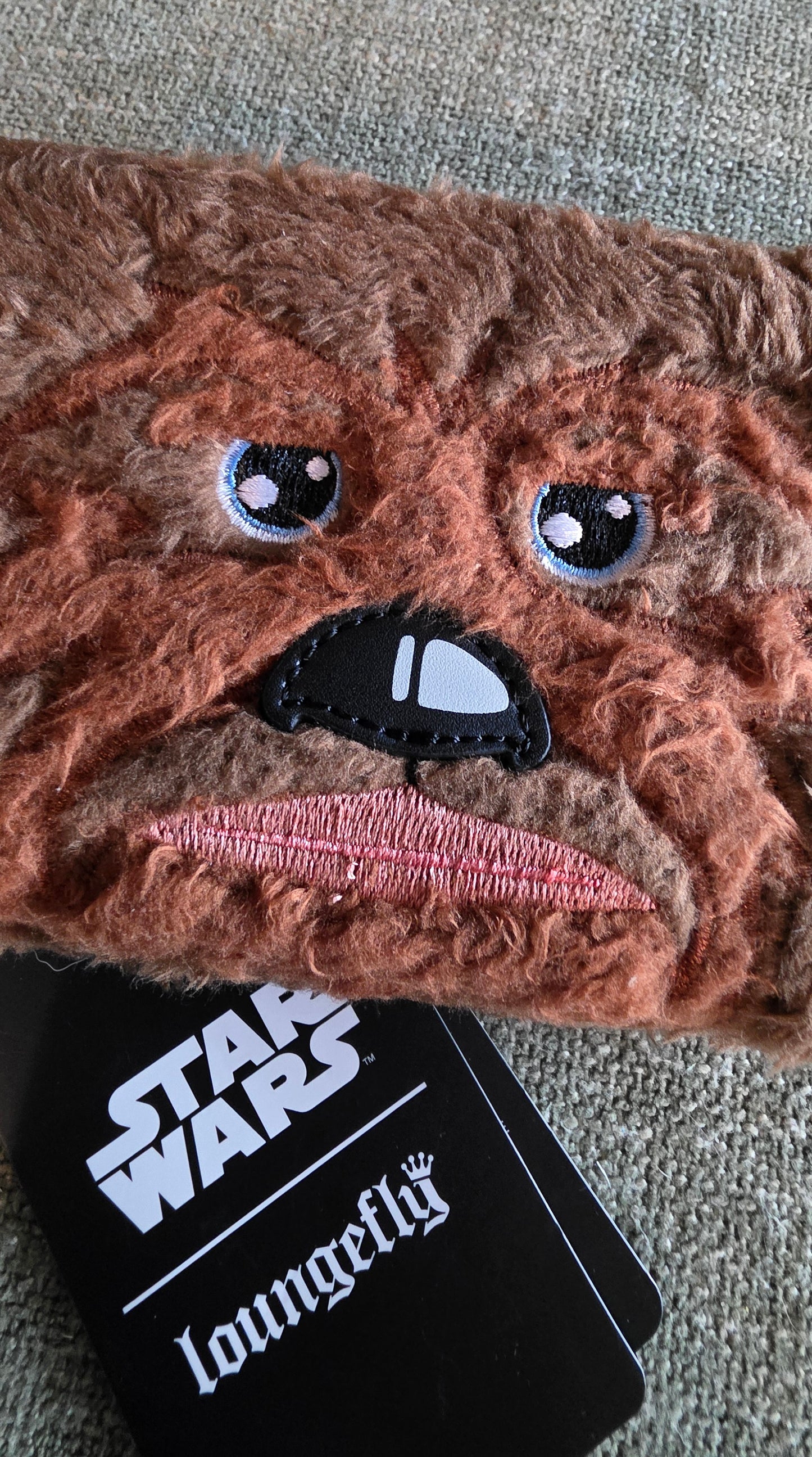 WALLET: Loungefly Star Wars Chewbacca Plush Zip Around Wallet