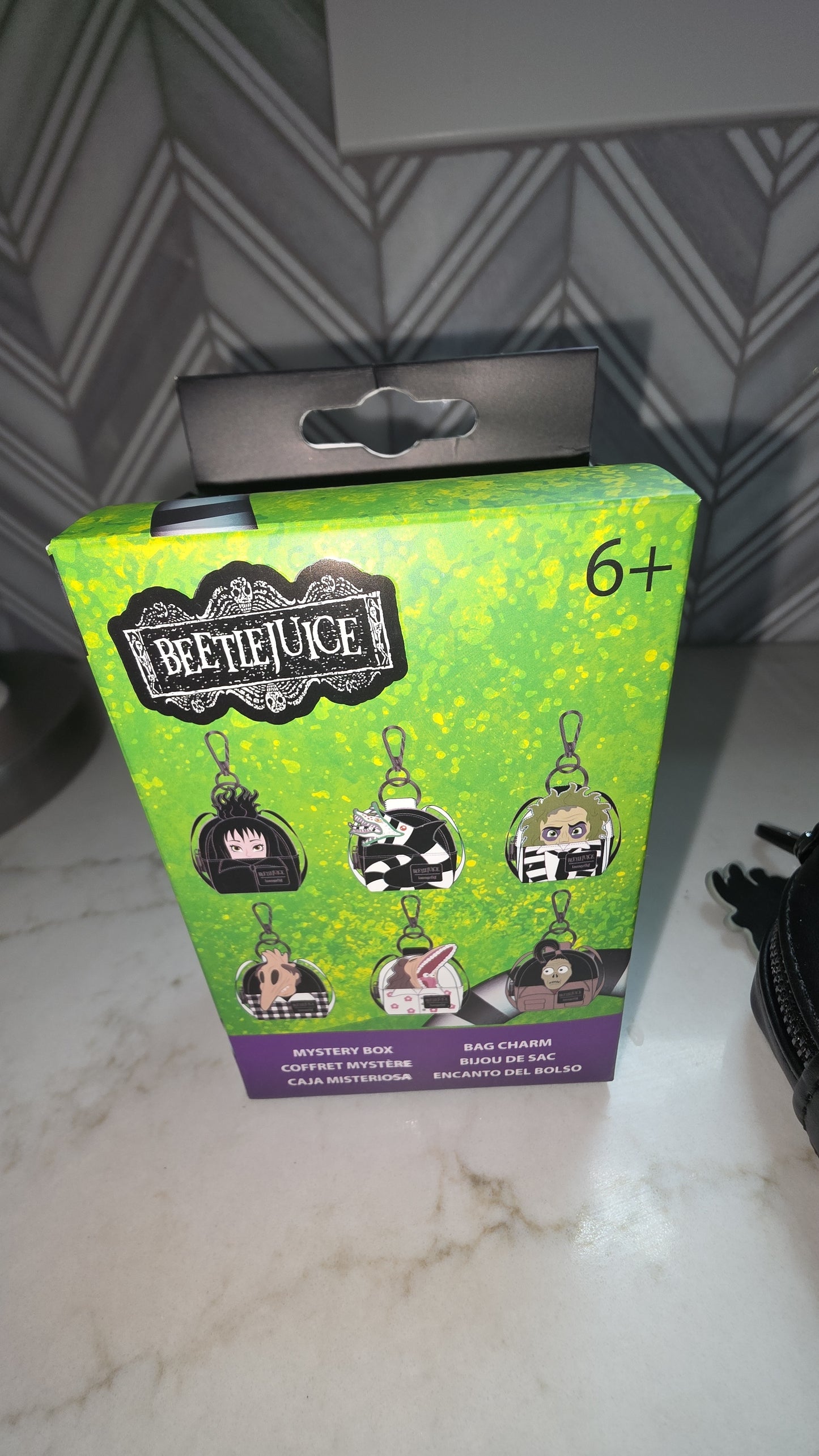 KEYCHAIN: Loungefly Beetlejuice CONFIRMED Lydia Deetz Mini Backpack Bag Charm Bag Clip Keychain