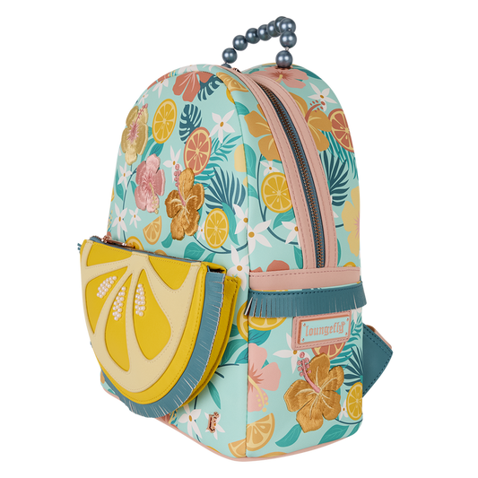 Loungefly Tropical Lemon Floral Mini Backpack