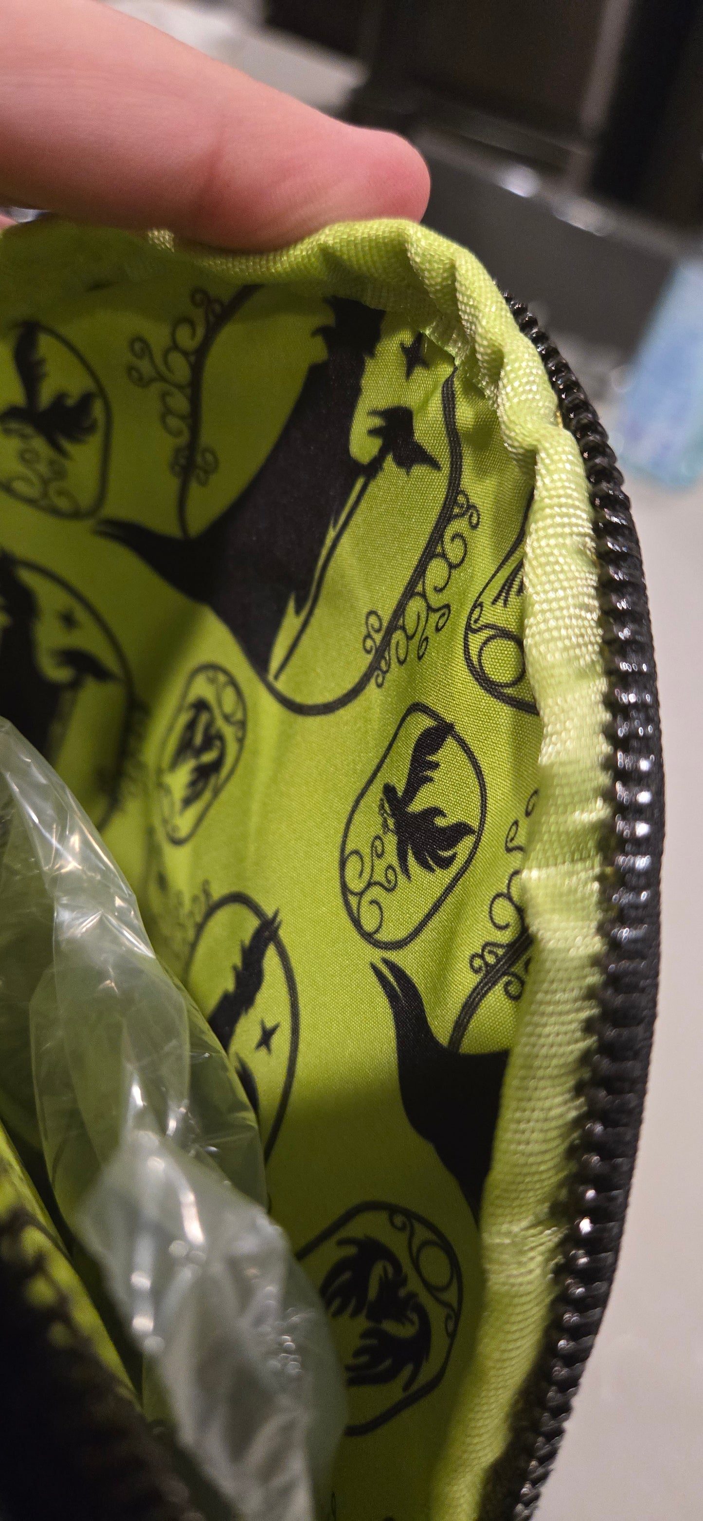 Disney Sleeping Beauty Villain Maleficent Stained Glass Mink Mini Backpack