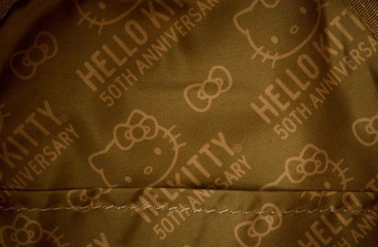 Sanrio Hello Kitty 50th Anniversary Gold Mini Backpack