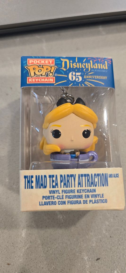 Disneyland 65th Anniversary Pocket POP! Keychain - The Mad Tea Party Attraction