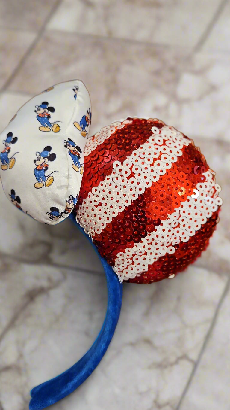 Disney Minnie Mouse Red White and Blue Ears