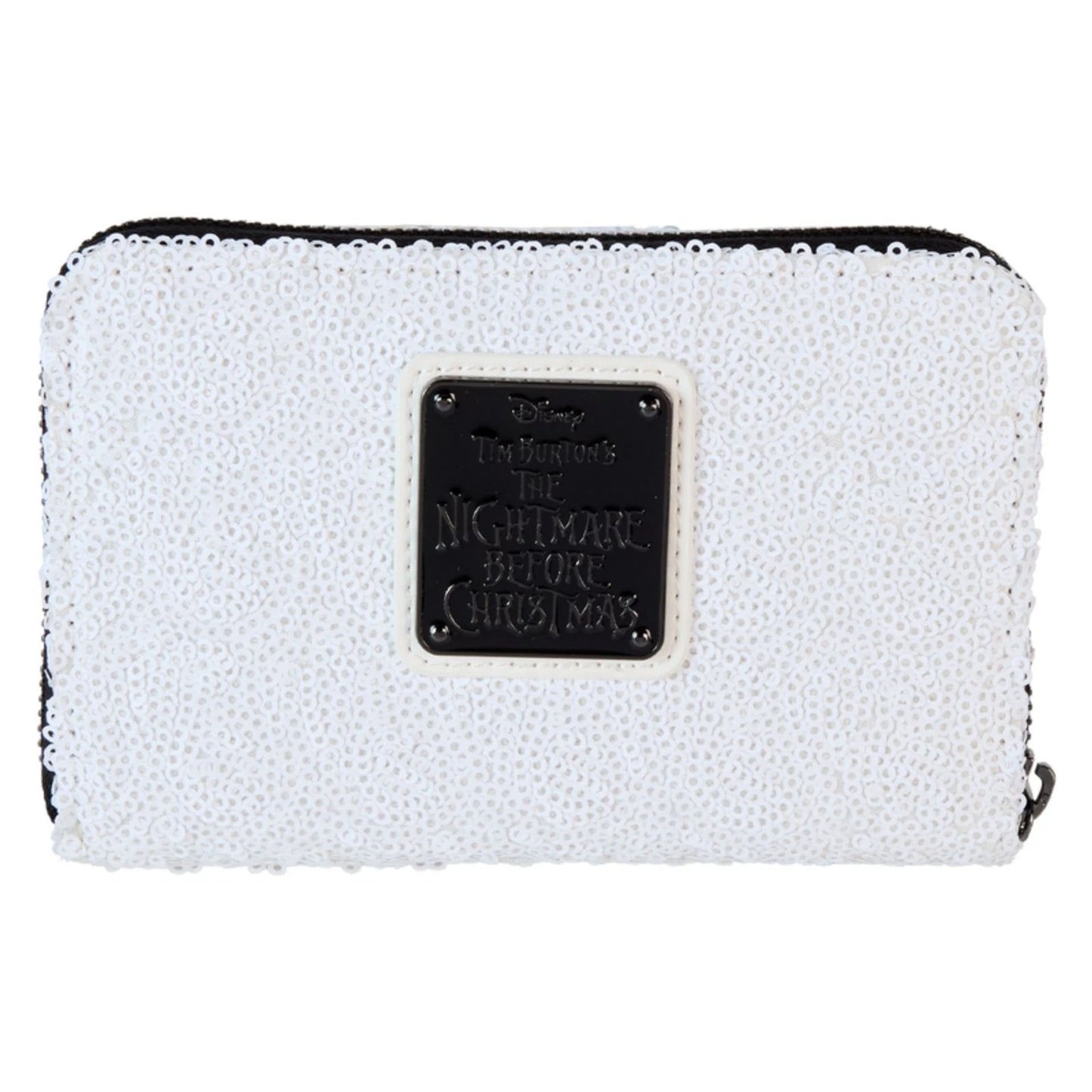 Disney The Nightmare Before Chrismtas Jack Skellington Sequin Zip Around Wallet
