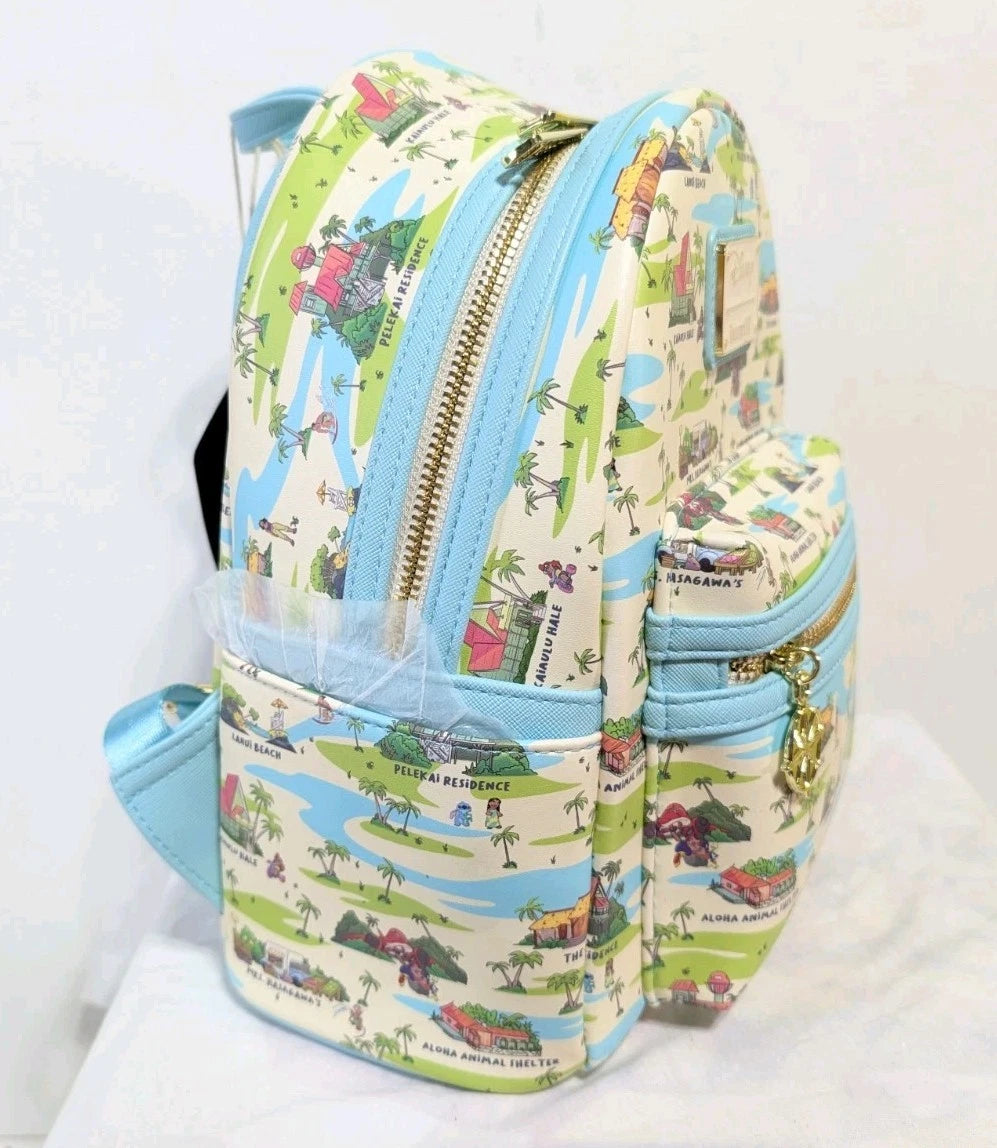 Disney's Lilo & Stitch Locations AOP Mini Backpack
