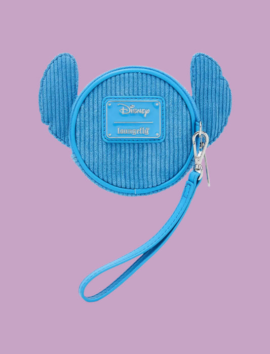 Disney Stitch Couduroy Coin Purse Wristlet