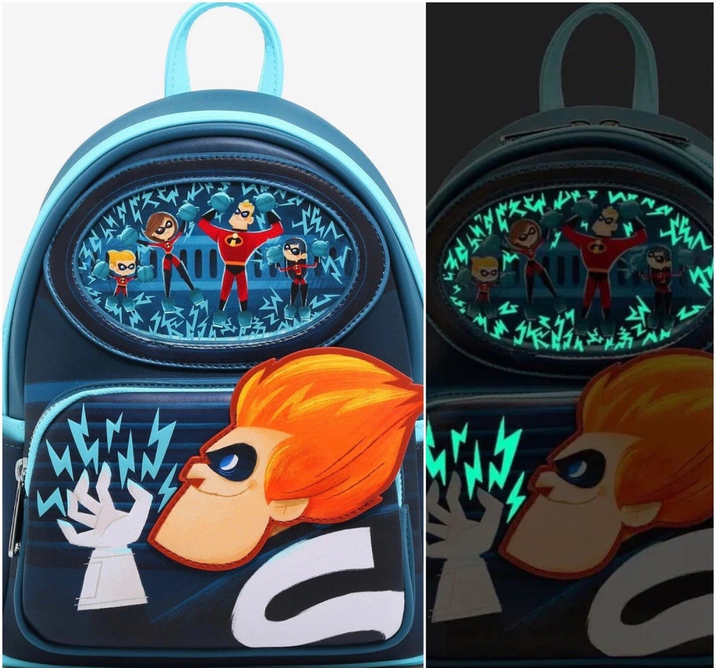 Disney's Pixar Moments Incredibles Syndrome Mini Backpack - Glow in the Dark
