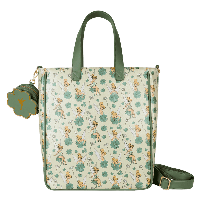 Disney Tinkerbell 4 Leaf Clover Tote with Coin Purse