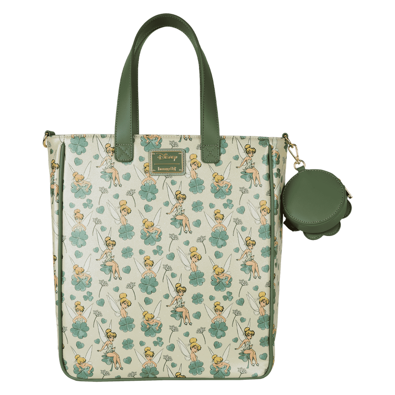 Disney Tinkerbell 4 Leaf Clover Tote with Coin Purse