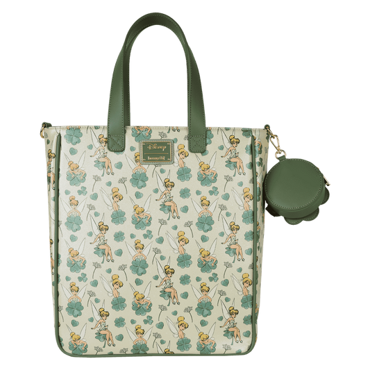 Disney Tinkerbell 4 Leaf Clover Tote with Coin Purse