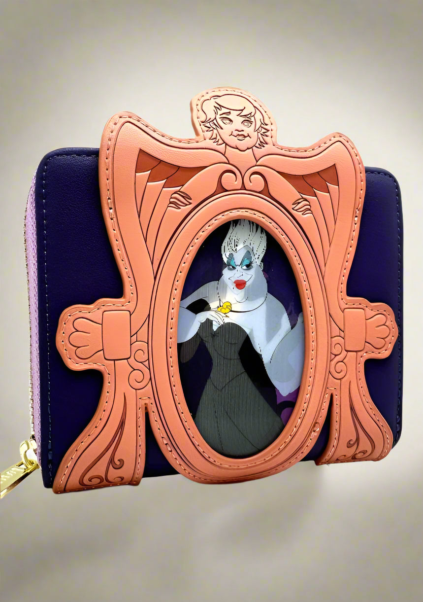 Disney The Little Mermaid Ursula Lenticular Mirror Zip Around Wallet