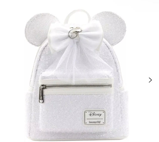 Disney Minnie Mouse Sequin Wedding Mini Backpack
