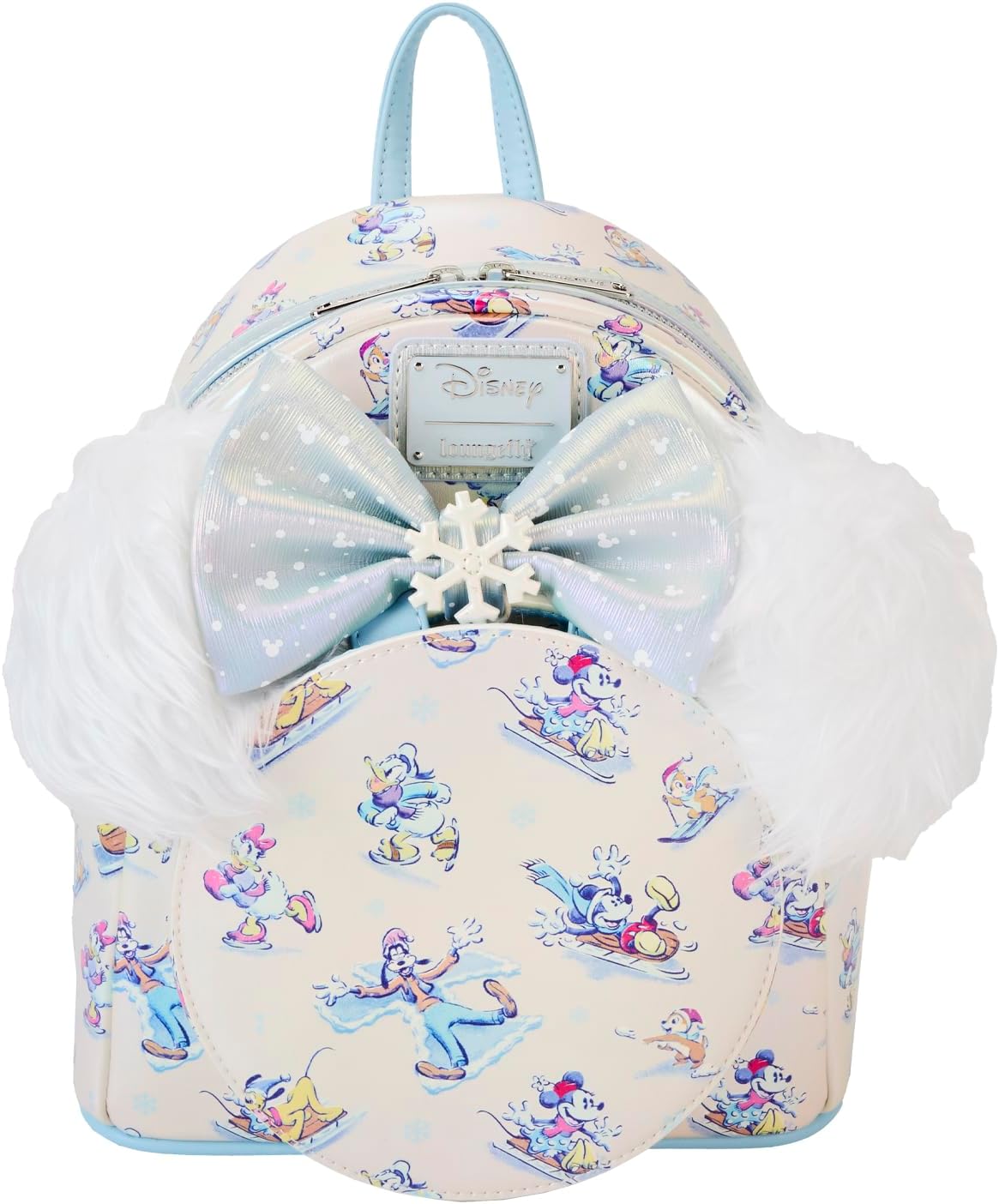 Disney Mickey and Friends Winter Wonderland AOP with Fuzzy Ears