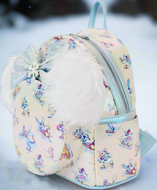 Disney Mickey and Friends Winter Wonderland AOP with Fuzzy Ears