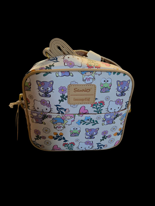 Small bag with cartoon character pattern on a surface