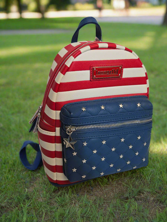 Americana Quilted Mini Backpack