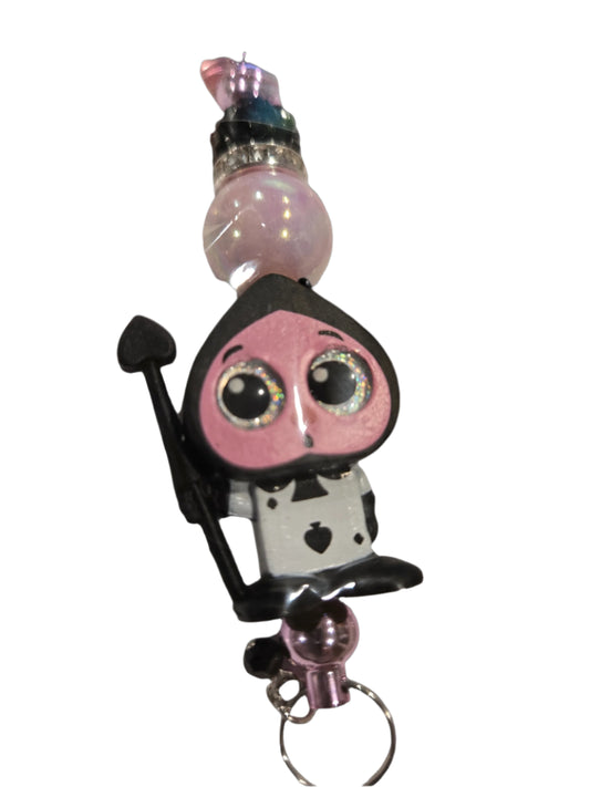Disney Alice in Wonderland Ace of Spades Handmade Keychain Bag Clip