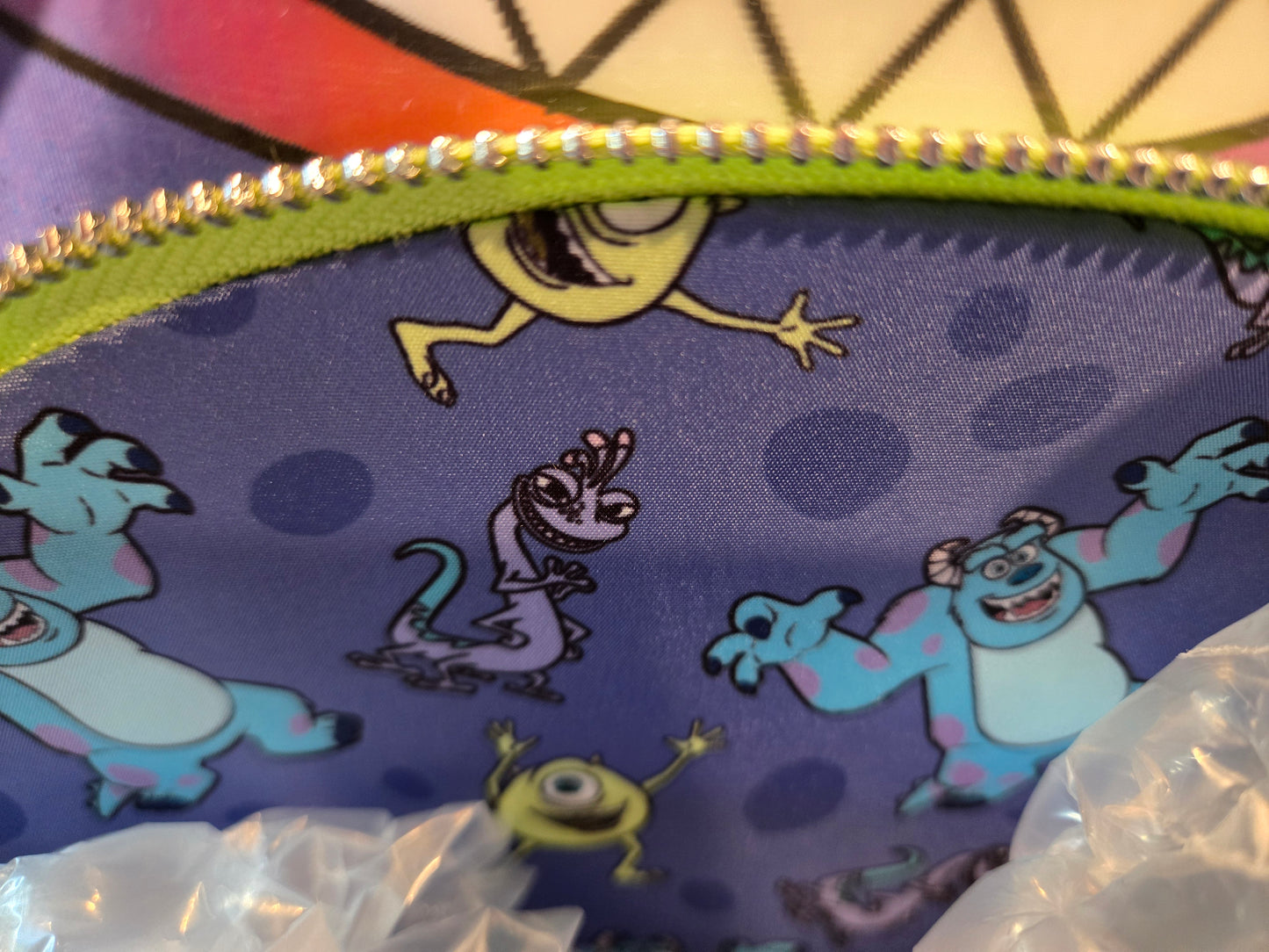 Disney Pixar Monster's Inc Triple Pocket Backpack