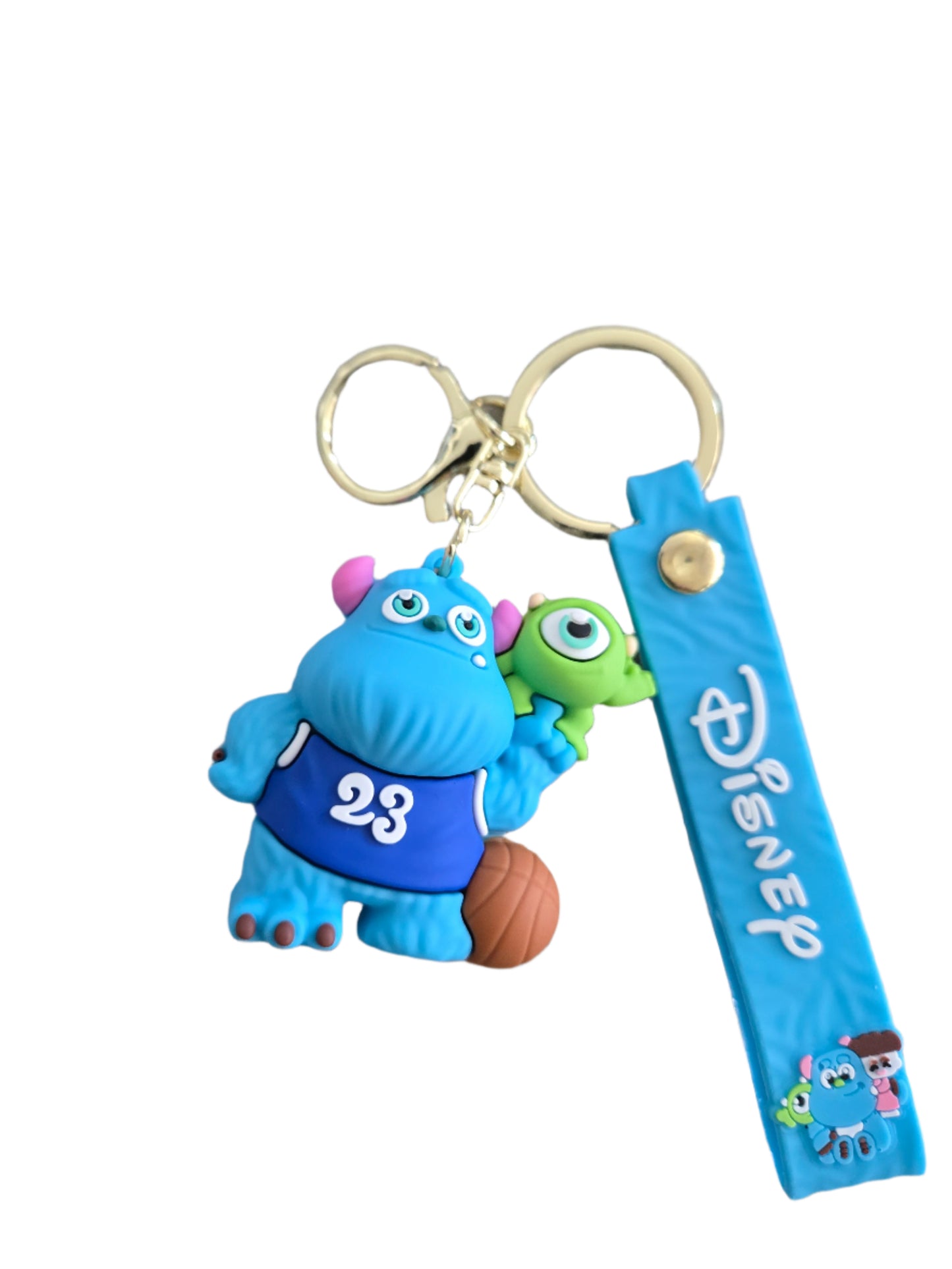 Disney Pixar Monster's Inc Keychain Bag Clip - Sully and Mike