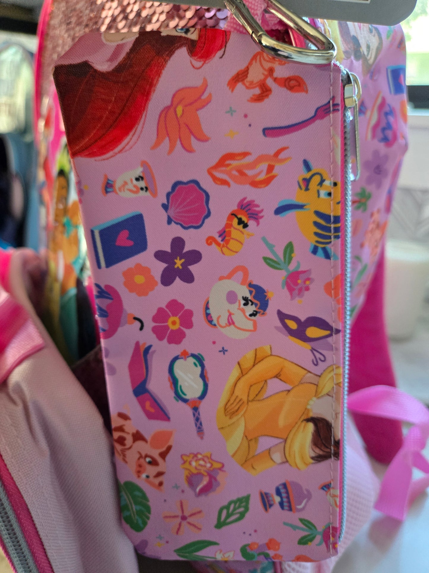 Disney Princess Sequin 5-Piece Set Backpack