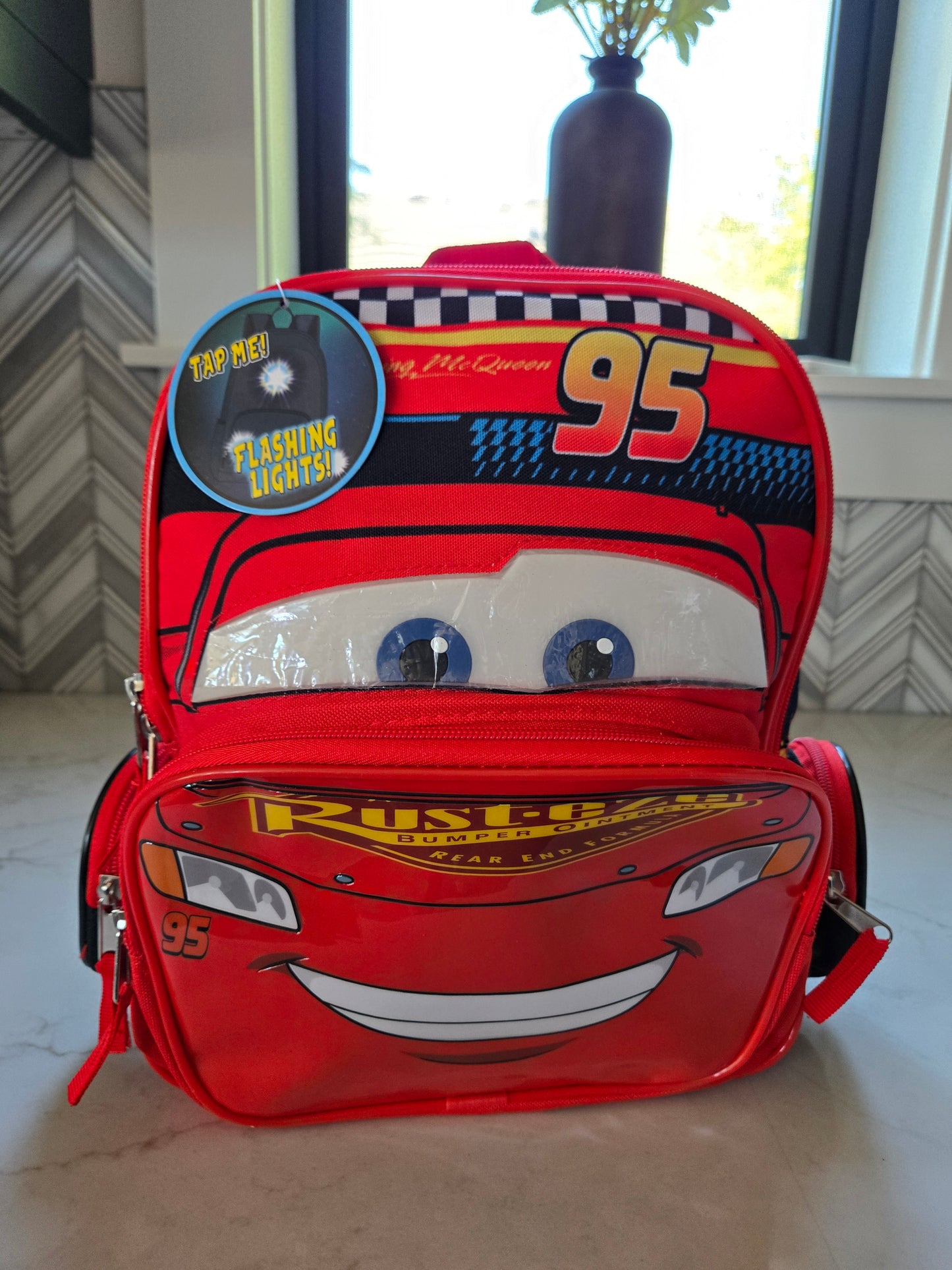 Disney Pixar Cars Nylon Light-Up Mini Backpack