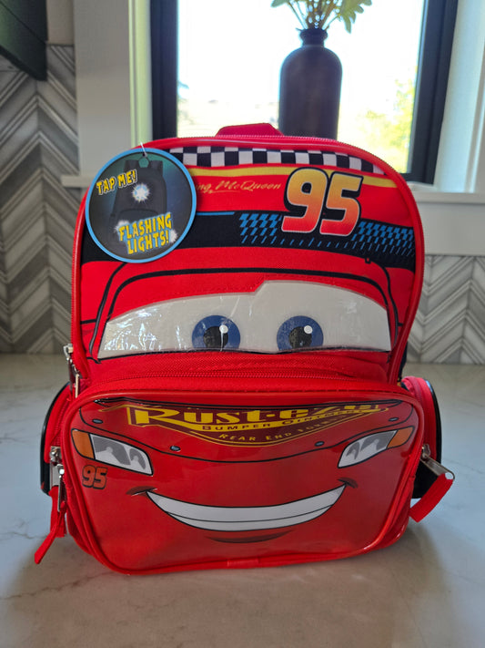 Disney Pixar Cars Nylon Light-Up Mini Backpack