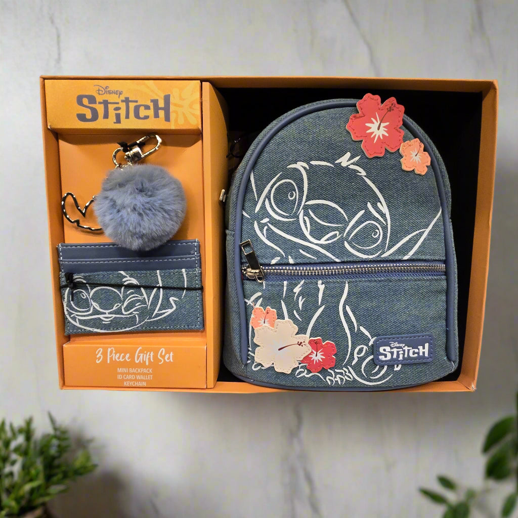 Disney Stitch 3 Piece Gift Set - Denim