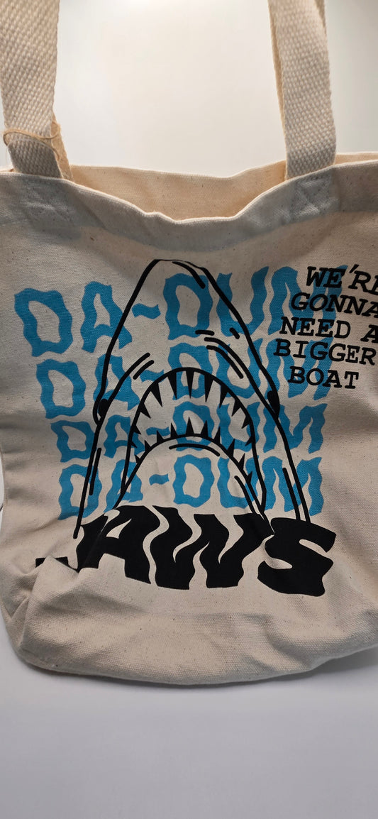 Jaws 50th Anniversary Canvas Tote