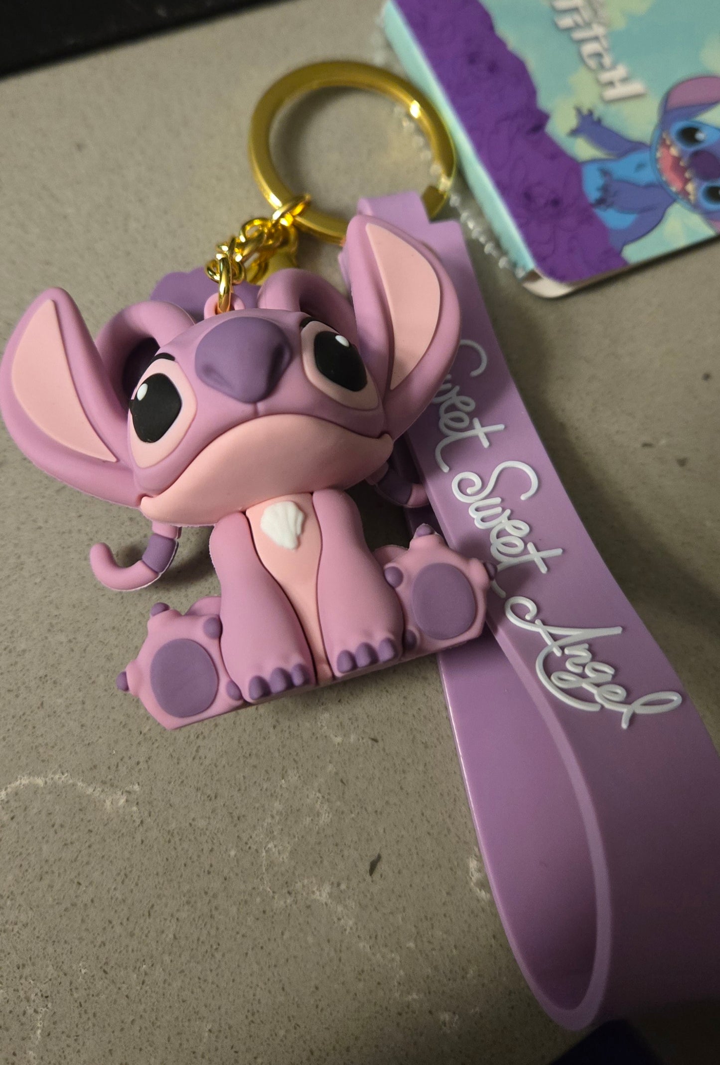 Disney Lilo & Stitch Keychain Bag Clip - Angel