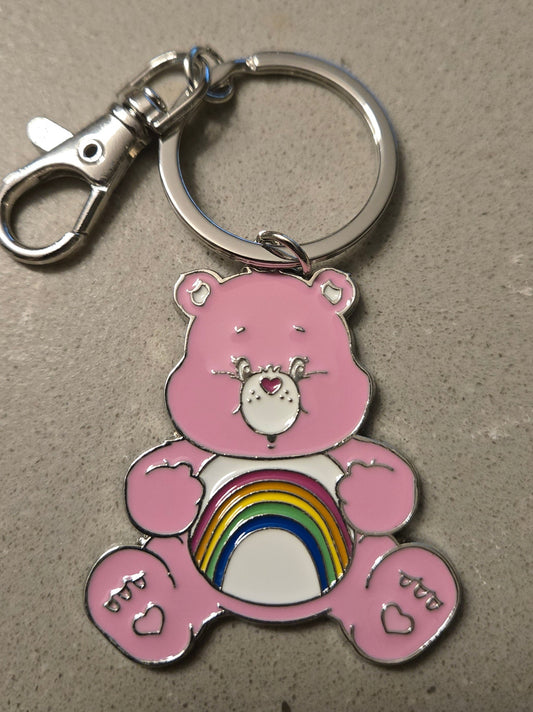 Care Bear Keychain Bag Clip - Cheer Bear
