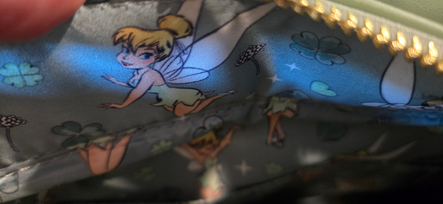 Disney Tinkerbell 4 Leaf Clover Tote with Coin Purse