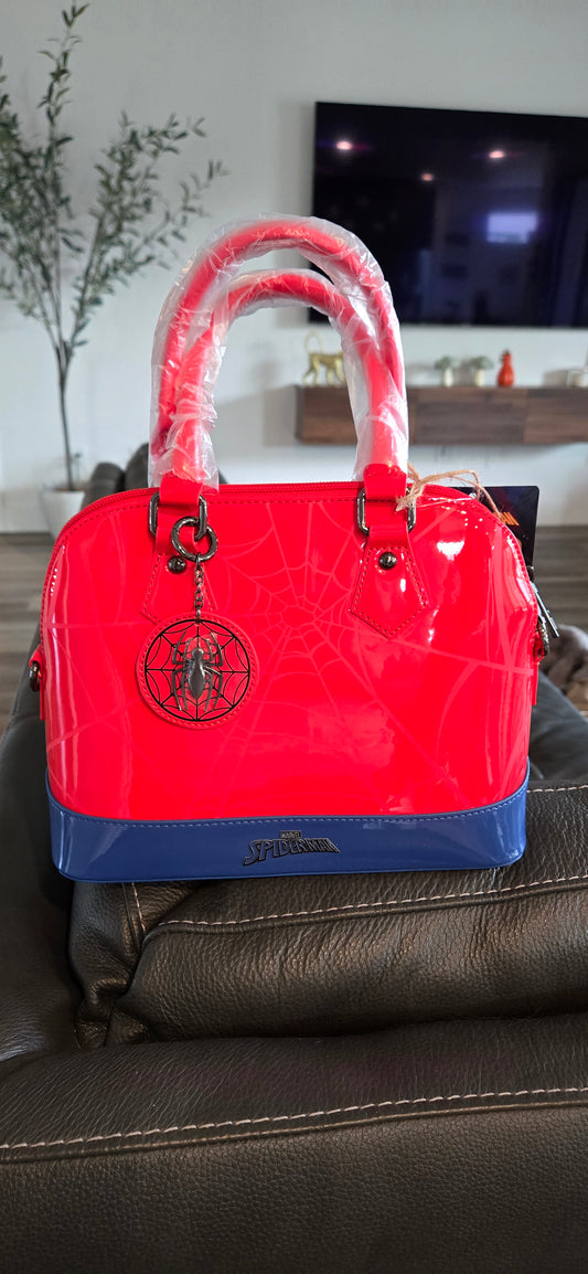 Universal Studios Marvel Spider-Man Patent Leather Crossbody Handbag