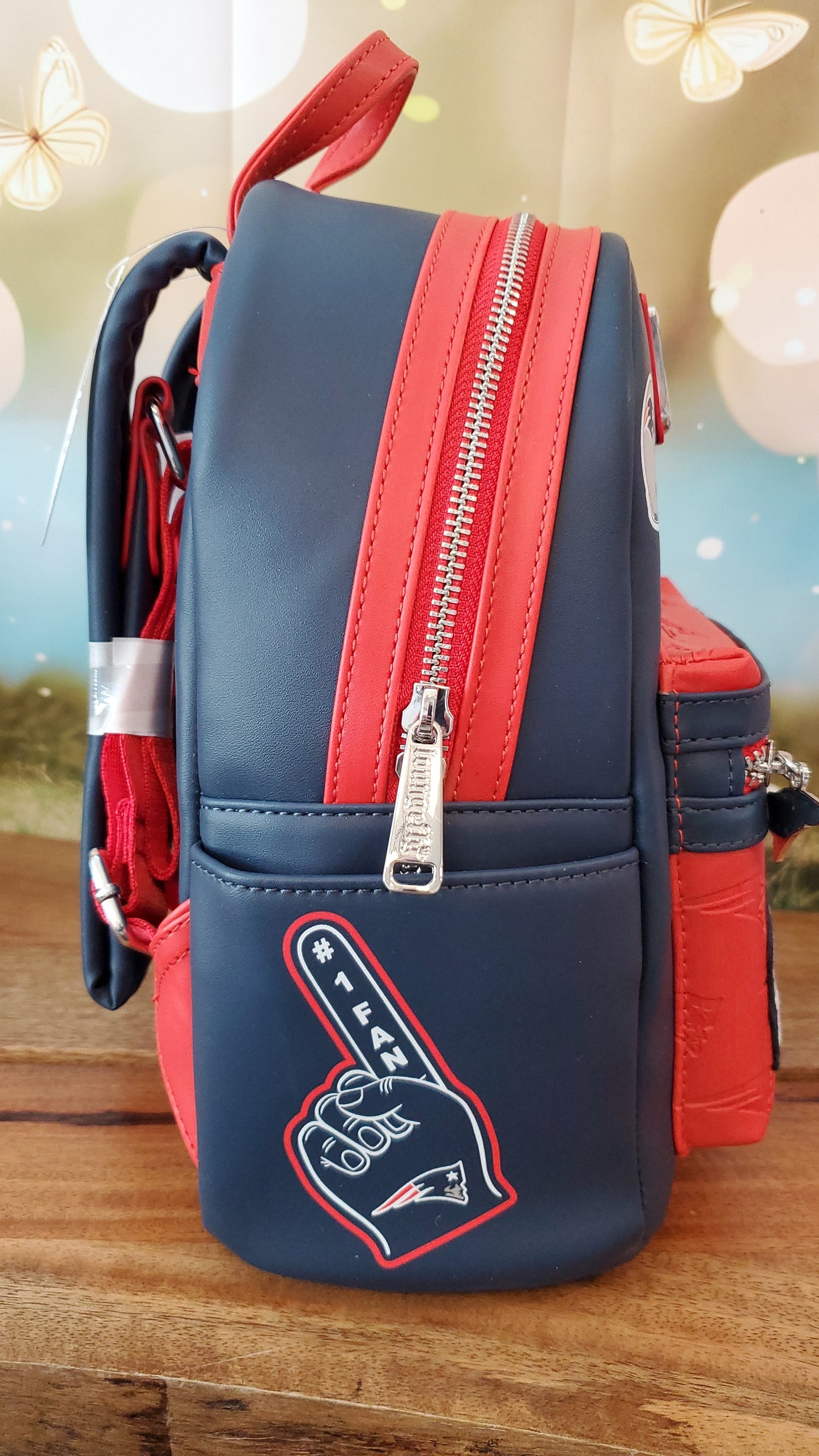 NFL New England Patriots Football Mini Backpack