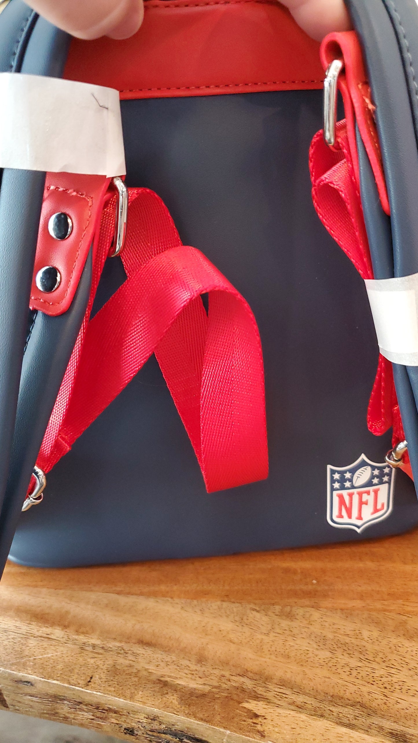 NFL New England Patriots Football Mini Backpack