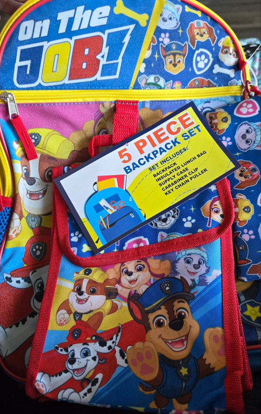 Nickelodeon Paw Patrol 5 Piece Backpack Set
